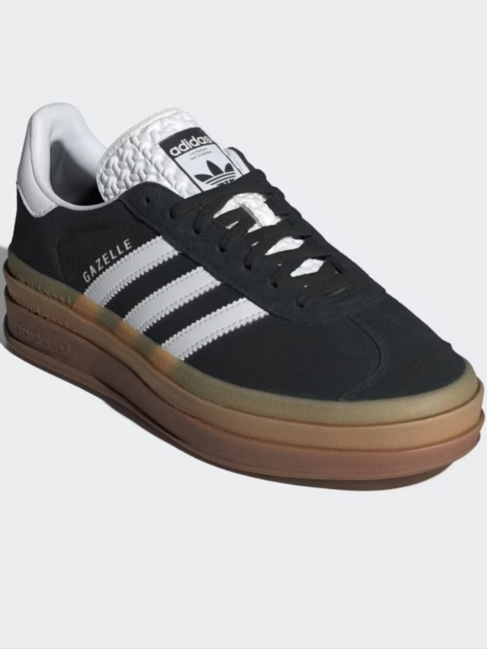 Adidas Gazelle Bold Women’s 9.5 Black White Gum Platform Shoes IE0876